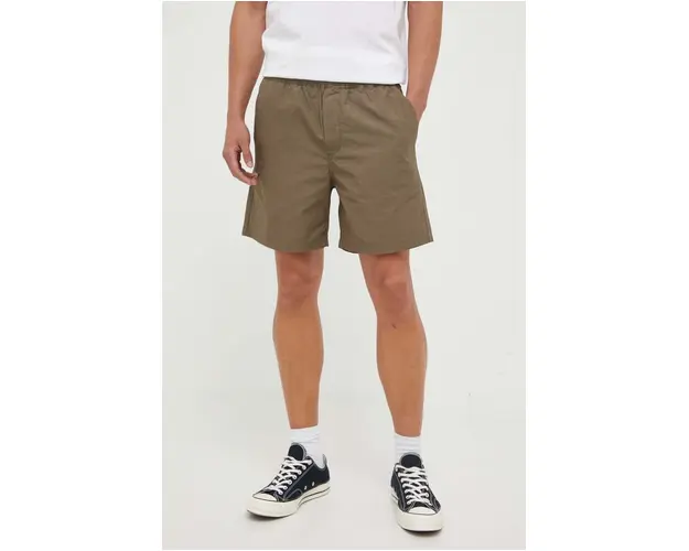 Samsoe Samsoe pantaloni scurti din bumbac Jabari culoarea verde