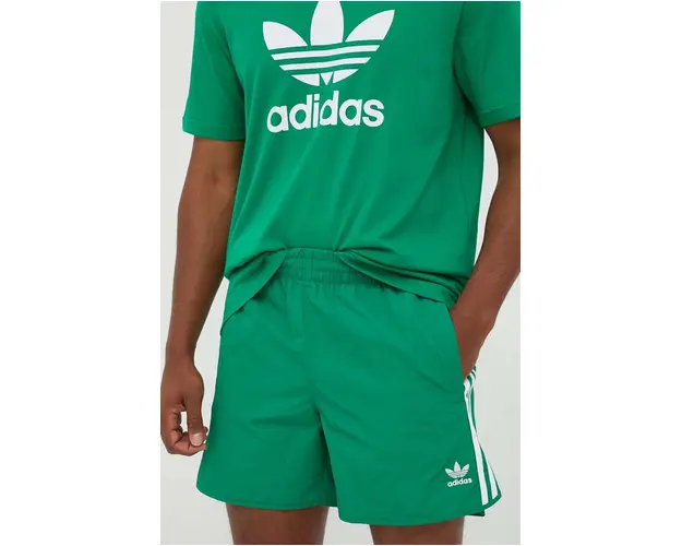 adidas Originals pantaloni scurti barbati, culoarea verde IM4424