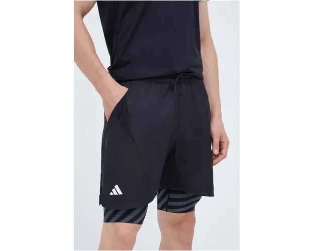 adidas Performance pantaloni scurti de antrenament culoarea negru