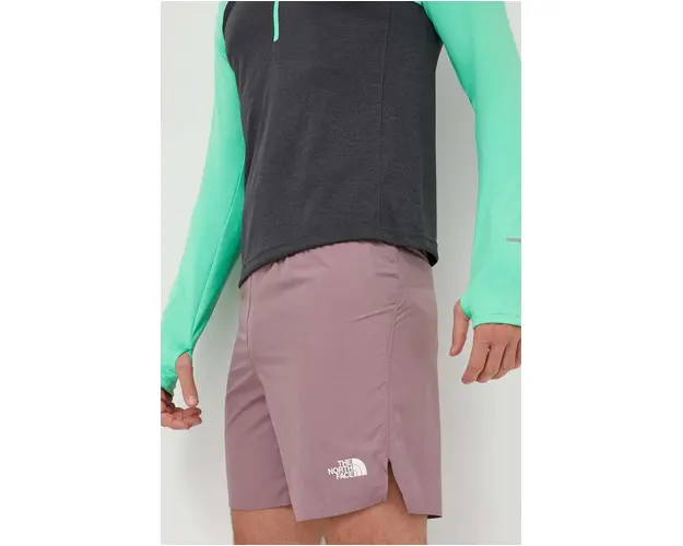 The North Face pantaloni scurti sport Limitless barbati, culoarea violet