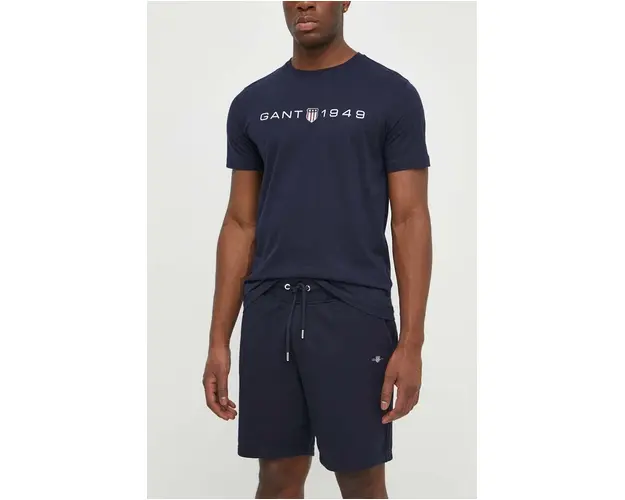 Gant pantaloni scurti barbati, culoarea albastru marin