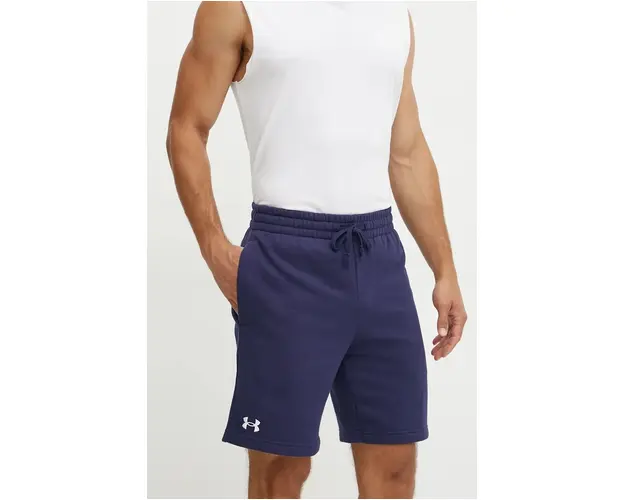 Under Armour pantaloni scurti barbati, culoarea albastru marin