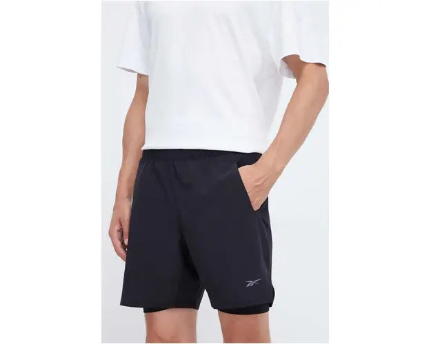 Reebok pantaloni scurti de antrenament Strength 3.0 culoarea negru