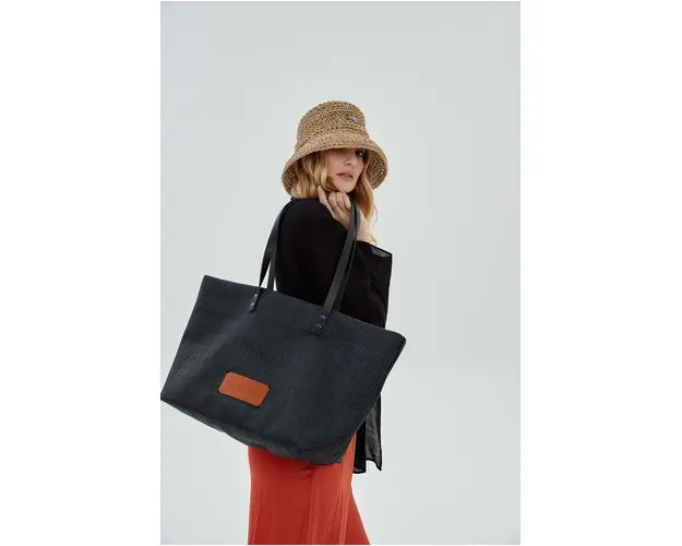 LE SH KA headwear poseta Nero Summer Bag culoarea negru