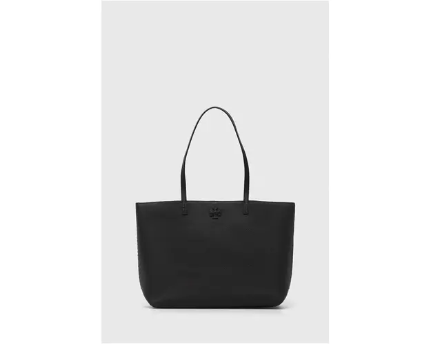 Tory Burch poseta de piele culoarea negru