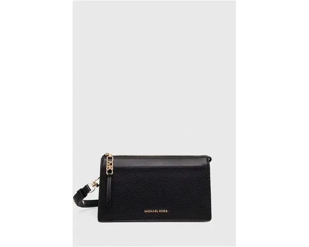 MICHAEL Michael Kors poseta de piele culoarea negru, 32H3G8EC7L
