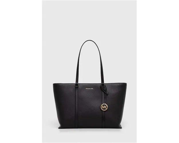 MICHAEL Michael Kors poseta de piele culoarea negru