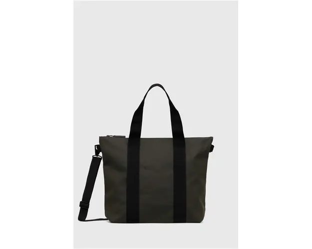 Rains geanta 14160 Tote Bags culoarea verde