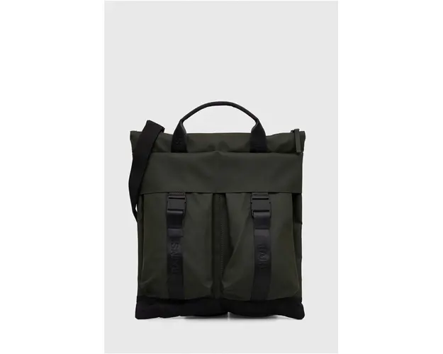 Rains geanta 14360 Tote Bags culoarea verde