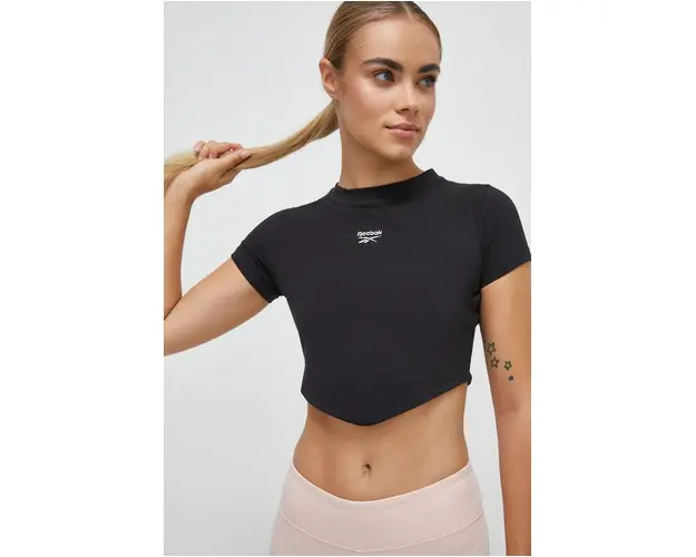 Reebok Classic tricou femei, culoarea negru