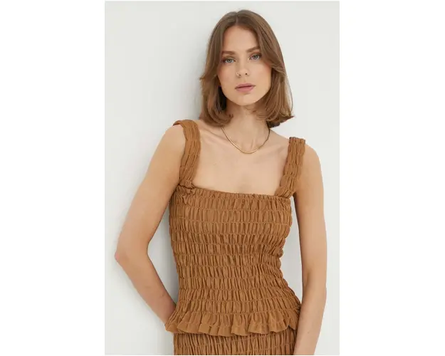 By Malene Birger top femei, culoarea maro