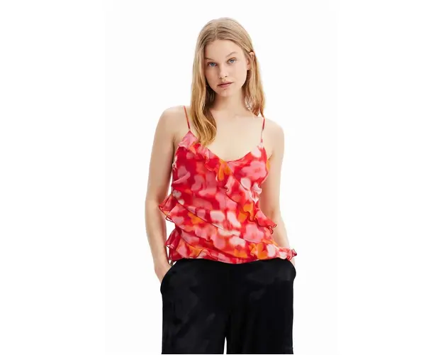 Desigual bluza culoarea rosu