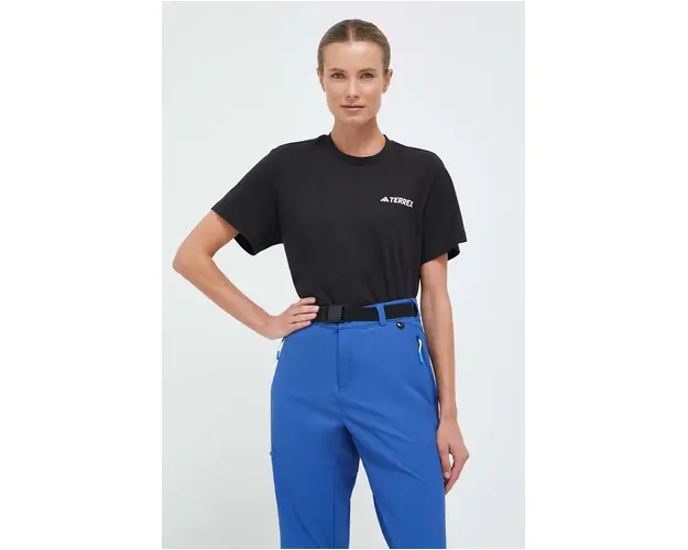 adidas TERREX tricou TERREX Graphic MTN 2.0 femei, culoarea negru II6058