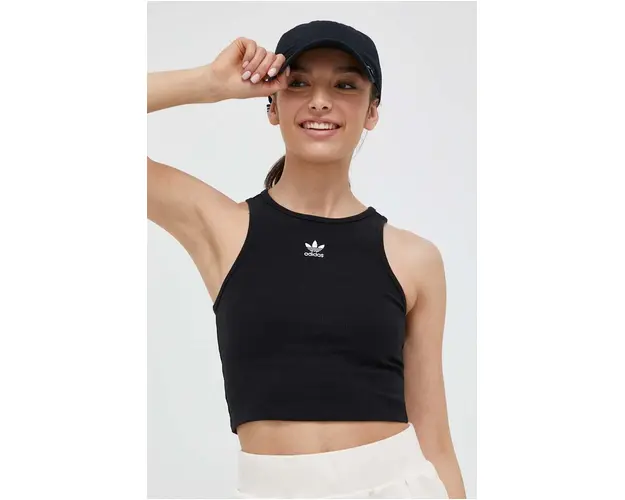adidas Originals top femei, culoarea negru IJ8251