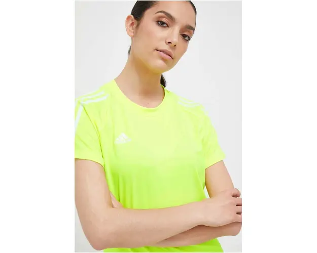 adidas Performance tricou de antrenament Hilo culoarea verde HR6097