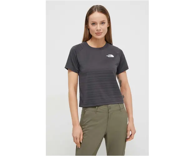 The North Face tricou de antrenament culoarea gri
