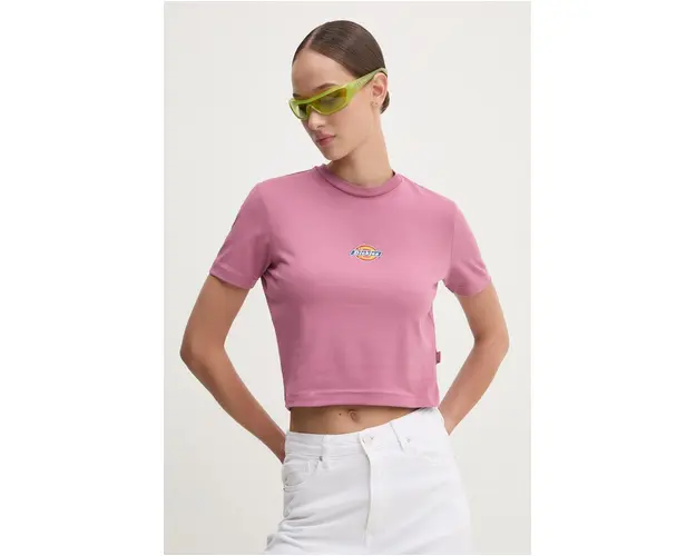 Dickies tricou femei, culoarea roz