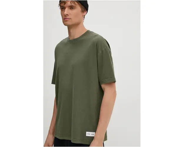 Samsoe Samsoe tricou din bumbac culoarea verde