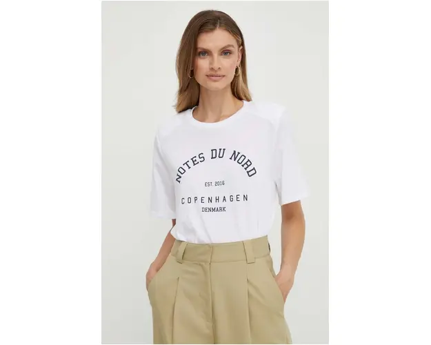 Notes du Nord tricou femei, culoarea alb