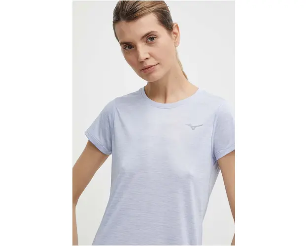 Mizuno tricou de alergare Impulse core culoarea violet