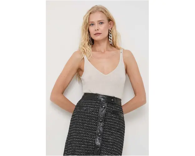 Morgan top femei, culoarea bej