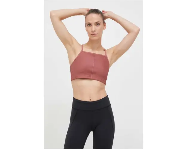 Reebok top de yoga culoarea roz