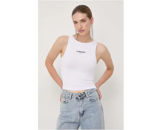 La Mania top femei, culoarea alb