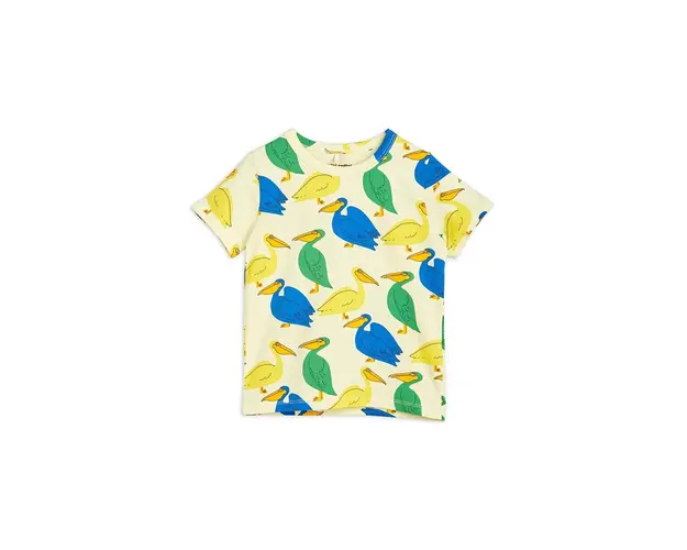 Mini Rodini tricou copii culoarea galben, modelator