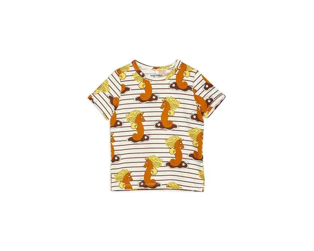 Mini Rodini tricou copii culoarea bej, modelator