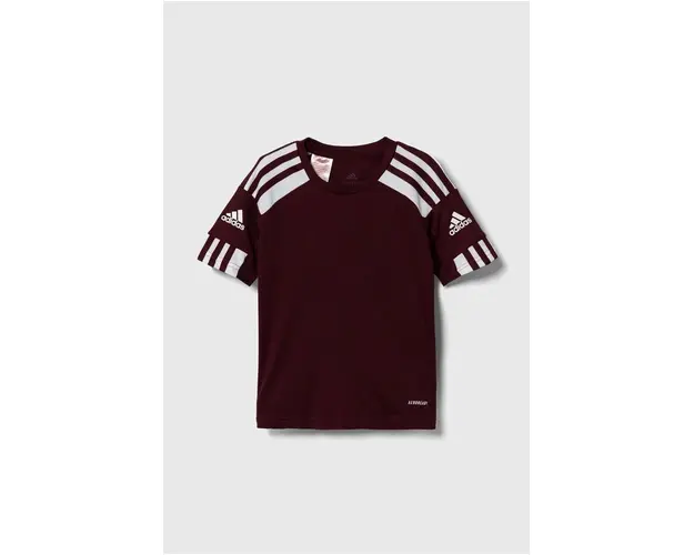 adidas Performance tricou copii culoarea bordo, modelator