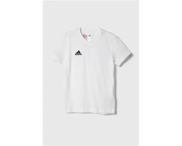 adidas Performance tricou de bumbac pentru copii ENT22 TEE Y culoarea alb, cu imprimeu