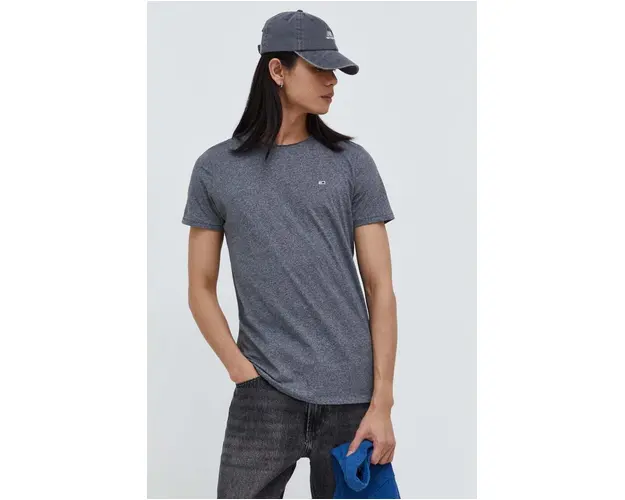 Tommy Jeans tricou barbati, melanj DM0DM09586