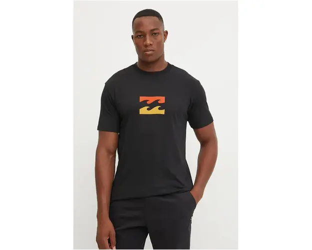 Billabong tricou din bumbac culoarea negru, cu imprimeu