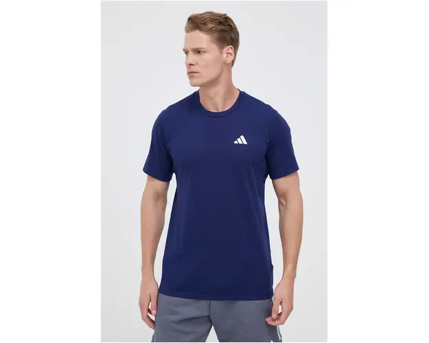 adidas Performance tricou de antrenament Train Essentials Feelready culoarea albastru marin, neted