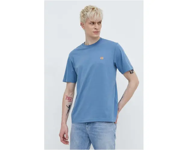 Dickies tricou din bumbac barbati, culoarea bej, cu imprimeu