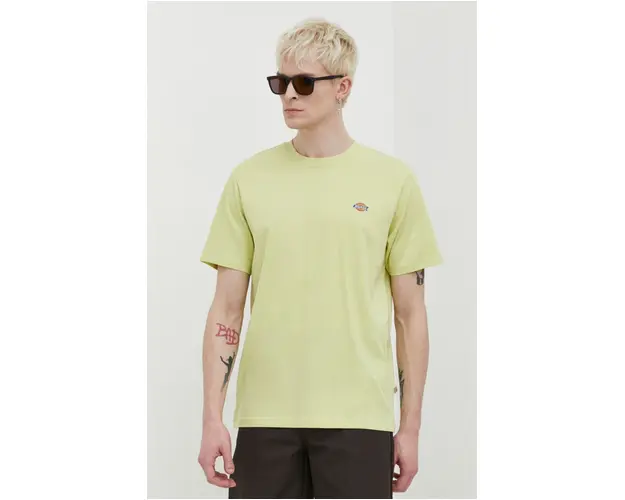 Dickies tricou din bumbac barbati, culoarea bej, cu imprimeu