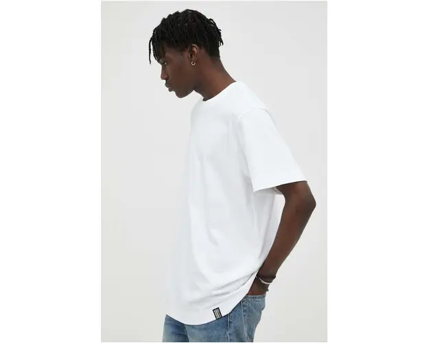 G-Star Raw tricou din bumbac culoarea alb, neted