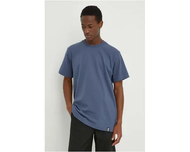 G-Star Raw tricou din bumbac culoarea albastru marin, neted