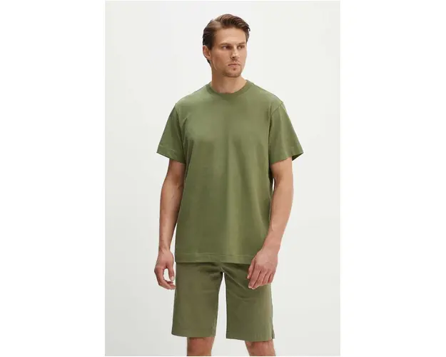 G-Star Raw tricou din bumbac culoarea verde, neted