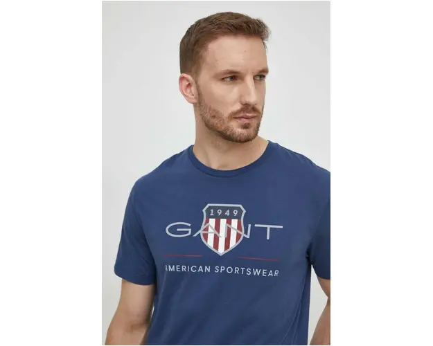 Gant tricou din bumbac cu imprimeu