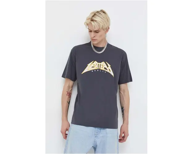 Vertere Berlin tricou din bumbac barbati, culoarea gri, cu imprimeu