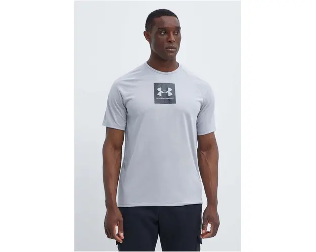 Under Armour tricou de antrenament culoarea negru, cu imprimeu, 1380785