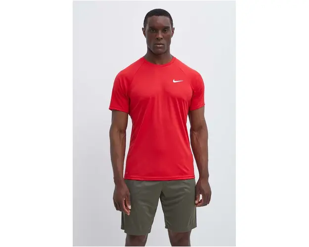 Nike tricou de antrenament culoarea rosu, neted