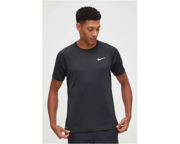 Nike tricou de antrenament culoarea negru, neted
