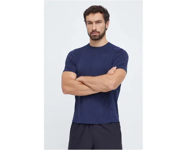Reebok tricou de antrenament ActivChill culoarea albastru marin, neted