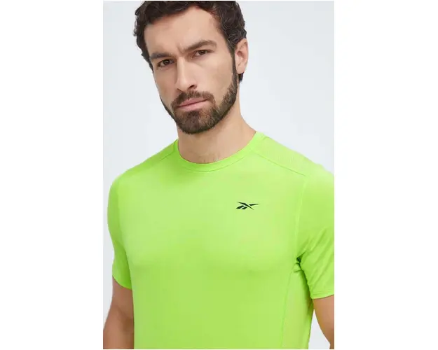 Reebok tricou de antrenament Activchill culoarea verde, neted