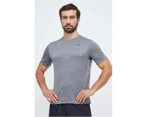 Reebok tricou de antrenament Motionfresh Athlete culoarea gri, melanj