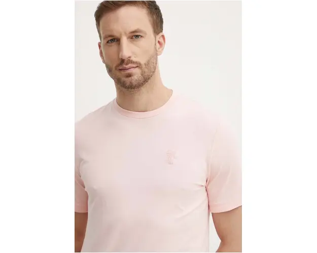 Karl Lagerfeld tricou barbati, culoarea alb, neted, 542221.755055