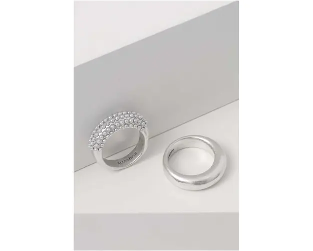 AllSaints inel 2-pack 477521SLV127