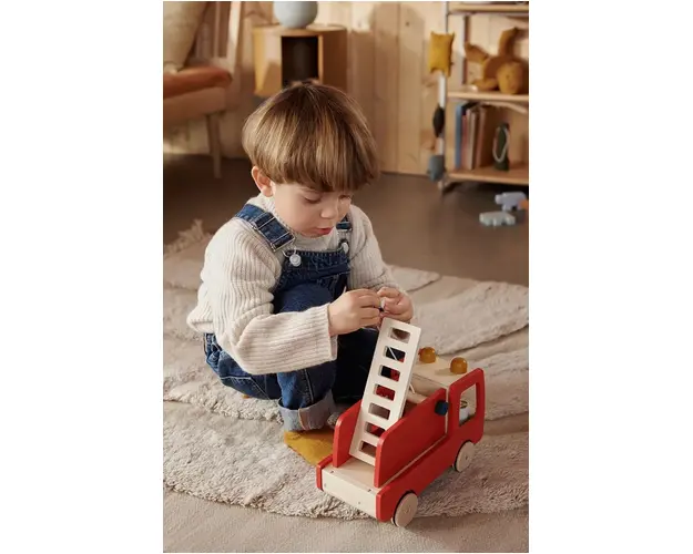 Liewood jucarie din lemn pentru copii Eigil Fire Truck LW20260